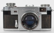 ZEISS IKON: First model Contax IIa 563/24 rangefinder camera [#S.26009], circa 1950, with Sonnar 50mm f2 lens [#3106638]. - 2