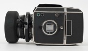 BRONICA: Bronica EC SLR camera [#CB302035], circa 1972, with Nikkor-P C 75mm f2.8 lens [#60900], together with Bronica quick-focus lever and Fotar 1A 67mm metal lens hood attachments. - 3