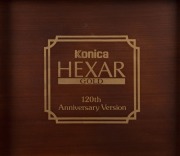 KONICA: 1993&nbsp;120th-anniversary edition&nbsp;Hexar Gold [#EG0000003] viewfinder camera, with Hexar&nbsp;35mm f2 lens. This camera features a burnished gold finish with a 24-carat gold serial number plate affixed to the side,&nbsp;indicating that this particular example w - 3
