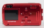 OLYMPUS: 2003 limited-edition red-body Ferrari digital camera [#00206], a cosmetic variant of the Stylus 400, with AF 3x Optical Zoom 17.4mm f5.8 - 5.2mm f3.1 lens. Complete in maker's box with certificate of authenticity, warranty card, instruction bookl - 4