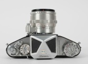 IHAGEE: Exakta VX IIa SLR camera [#887062], circa 1958, with Biotar&nbsp;58mm f2 lens [#4687123].&nbsp;'U.S.S.R. Occupied' stamped onto body beside viewfinder. - 4