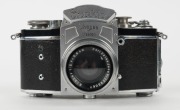 IHAGEE: Pre-war Kine Exakta I&nbsp;SLR camera [#608990], circa 1940, with Biotar&nbsp;58mm f2 lens [#2585067] and spirit level attachment. - 3