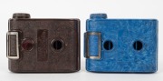 ELLIOTT: Two circa 1935 V.P. Twin Bakelite cameras, one with blue marbled finish and one with brown finish. (2 cameras) - 4