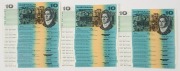 TEN DOLLARS,&nbsp;Fraser/Higgins (1989) (R.312) MBR&nbsp;867001/028 a consecutive run of 28 notes, Uncirculated. (28). Cat.$1,820.