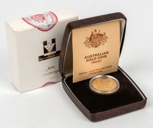 TWO HUNDRED DOLLARS, 1985 $200 gold Koala, PROOF; in original RAM presentation box with certificate.