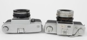 NIPPON KOGAKU: Two Nikkorex SLR cameras - one 1962&nbsp;Nikkorex 35-2 with Nikkor-Q&nbsp;50mm f2.5 lens [#394105], and one 1963 Nikkorex Auto 35 with Nikkor-H&nbsp;48mm f2 lens [#678487] in maker's box with instruction booklet. (2 cameras) - 3