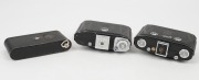 ZEISS IKON: Three vertical folding cameras - one circa 1949 Ikonta 521 [#N 52211 *] with Novar 75mm f6.3 lens, one circa 1929 Ikonette 504/12 with Frontar 80mm f9 lens, and one circa 1937 Nettar 515 [#F 31094] with Novar 75mm f4.5 lens. (3 cameras) - 4