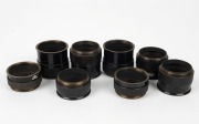 LEITZ: Eight circa 1936 Leica extension tubes, including examples with&nbsp;BOOXZ, MOOBG, and MOODH&nbsp;designations. (8 items)