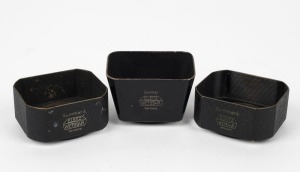 LEITZ: Three Leica lens hoods - two circa 1951 XOONS, and one circa 1936 SOOMP. (3 items)