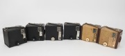 KODAK: A selection of six box cameras, circa 1955, comprising three Six-20 Brownie D models, one Brownie Flash II, one Brownie Flash B, and one Six-20 Brownie Model F. (6 cameras) - 2