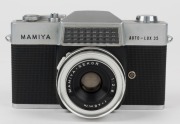 MAMIYA: Mamiya Auto-Lux 35 SLR camera [#657300], circa 1965, with Mamiya-Sekor 48mm f2.8 lens and Copal-X shutter. - 2