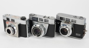 KODAK: Three circa 1959 35mm cameras - one Colorsnap 35 [#333799], one Retinette IIA [#82308], and one Automatic 35 [#084612]. (3 cameras)