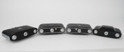 ZEISS IKON: Four circa 1950 horizontal-folding cameras with varying lens and shutter combinations - two Nettar 518/16 [#T 15792 & #J 94349] and two Nettar 517/16 [#V 27720 & #G 34035]. (4 cameras) - 5