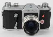 PENTACON: Pentacon SLR camera [#259876], circa 1950, with Tessar 50mm f2.8 lens [#4322272]. - 2