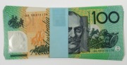 ONE HUNDRED DOLLARS, Fraser/Evans (1996) (R.616F) First Polymer & First Prefix AA9879170/179, consecutive run of banknotes, (10) Uncirculated.