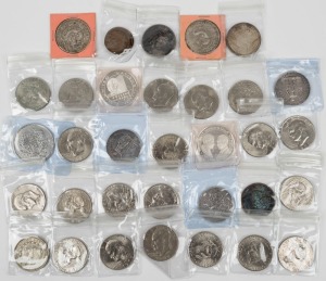 American silver dollars (21) plus a range of Chinese coins (8), plus others (6), (35 items)