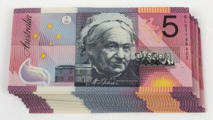 FIVE DOLLARS, MacFarlane/Evans Federation Centenary (2001) (R.219). Uncirculated. (100).