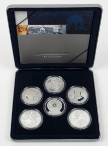 2001 Australian Silver Masterpieces Federation! 6 Proof Coin Set in Presentation Box