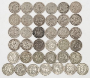 1910 - 1963 almost complete with one of each date, lacking only 1912, 1921, 1933, 1935, 1938, 1940 and 1944, (Total: 37); Condition varies from Poor to EF.