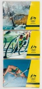2016 Australian Olympic Team $2 coloured coin collections: 3 x 5 coin sets in different folders. (15 coins). - 2