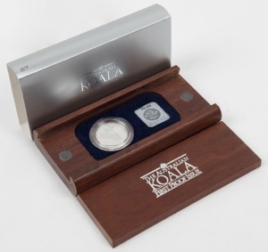 1988 HALF OUNCE $50 Platinum Koala PROOF in timber box of issue.