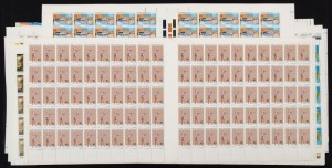 1976 - 86 1979 - 80 accumulation of complete sheets; with values to 70c (3,100). MUH. FV: $995.