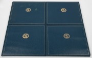 1990 Bank of England &pound;5 Series "D" of 1971 in a presentation folder with the new &pound;5 Series "E", Uncirculated. (2 notes); four complete folders; one of which is worn. - 2