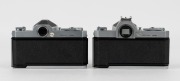 NIPPON KOGAKU: Two circa 1965 Nikon Nikkormat FT SLR cameras -&nbsp;one [#FT 3162279] with Nikkor-H&middot;C&nbsp;Auto 50mm f2 lens [#2233910] and&nbsp;lens hood, the other [#FT 3921513] with Nikkor-S Auto 50mm f1.4 lens [#793849].&nbsp;(2 cameras) - 3