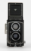 FRANKE & HEIDECKE: Rolleicord IV TLR camera [#1349710], circa 1953, with Xenar 75mm f3.5 lens [#3458007] and Synchro-Compur shutter, with metal lens hood. - 2