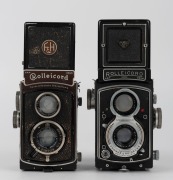 FRANKE & HEIDECKE: Two TLR cameras - one circa 1973&nbsp;Rolleicord&nbsp;Va&nbsp;[#1936530] with Xenar&nbsp;75mm f3.5 lens [#5748312], and one&nbsp;circa 1936 Rolleicord II with Triotar&nbsp;75mm f3.5 lens [#1804760]. (2 cameras) - 2