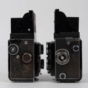 FRANKE & HEIDECKE: Two TLR cameras - one circa 1973&nbsp;Rolleicord&nbsp;Va&nbsp;[#1936530] with Xenar&nbsp;75mm f3.5 lens [#5748312], and one&nbsp;circa 1936 Rolleicord II with Triotar&nbsp;75mm f3.5 lens [#1804760]. (2 cameras) - 3