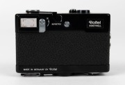 FRANKE & HEIDECKE: German-made black-body Rollei 35 compact camera, circa 1967, with Tessar&nbsp;40mm f3.5 lens [#4747907]. - 3