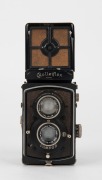 FRANKE & HEIDECKE: Circa 1932 Rolleiflex Old Standard TLR camera [#246895] with Tessar 75mm f3.8 lens [#1396428] and metal lens cap, with Viennese camera retailer 'Photohaus Benedik' sticker on rear. - 2