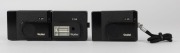FRANKE & HEIDECKE: Two Rollei&nbsp;A26 subminiature cameras [#3665055 & #3666393] with Sonnar&nbsp;40mm f3.5 lenses, circa 1972, one with attached C26 strobe accessory. (2 cameras)