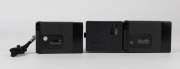 FRANKE & HEIDECKE: Two Rollei&nbsp;A26 subminiature cameras [#3665055 & #3666393] with Sonnar&nbsp;40mm f3.5 lenses, circa 1972, one with attached C26 strobe accessory. (2 cameras) - 2