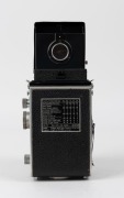 FRANKE & HEIDECKE: Rolleiflex Automat TLR camera [#1056206], circa 1939, with Xenar 75mm f3.5 lens [#1865541] and Compur-Rapid shutter, with metal lens hood.  - 3