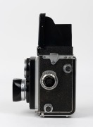 FRANKE & HEIDECKE: Rolleiflex Automat TLR camera [#1056206], circa 1939, with Xenar 75mm f3.5 lens [#1865541] and Compur-Rapid shutter, with metal lens hood.  - 4