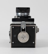 FRANKE & HEIDECKE: Rolleiflex Automat TLR camera [#1056206], circa 1939, with Xenar 75mm f3.5 lens [#1865541] and Compur-Rapid shutter, with metal lens hood.  - 5