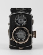 FRANKE & HEIDECKE: Rolleiflex 4x4 'Black Baby' TLR camera [#522997], circa 1936, with Tessar 60mm f2.8 lens [#1878477] and Compur-Rapid shutter. This example was the fourth-last to be produced. - 2