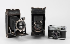 VOIGTLÄNDER: Three rangefinder cameras - one 1931 Bessa, one 1937 Bessa, and one circa 1978 VF 101. (3 cameras)