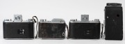 HOUGHTON: Four folding cameras - one Ensign Ranger [#D16430], two Selfix 820 Specials [#243244 & #261683], and one Ensign Autorange 220 [#4851]. (4 cameras) - 3