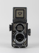 FRANKE & HEIDECKE: Rolleiflex 4x4 'Grey Baby'&nbsp;TLR&nbsp;camera [#2049622], circa 1959, with Xenar&nbsp;60mm f3.5 lens [#5655792] and&nbsp;Synchro-Compur&nbsp;shutter, with plastic lens cap. - 2