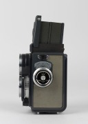 FRANKE & HEIDECKE: Rolleiflex 4x4 'Grey Baby'&nbsp;TLR&nbsp;camera [#2049622], circa 1959, with Xenar&nbsp;60mm f3.5 lens [#5655792] and&nbsp;Synchro-Compur&nbsp;shutter, with plastic lens cap. - 3