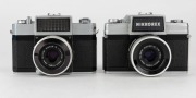 NIPPON KOGAKU: Two Nikkorex SLR cameras - one 1960&nbsp;Nikkorex 35&nbsp;[#75074] with Nikkor-Q&nbsp;50mm f2.5 lens [#171161], and one 1962&nbsp;Nikkorex&nbsp;35-2 with Nikkor-Q&nbsp;50mm f2.5 lens [#380731] and front lens cap. (2 cameras) - 2
