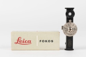 LEITZ: Leica FOKOS black/nickel rangefinder in original maker's box.