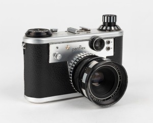 CORFIELD: Periflex Gold Star Leica-copy rangefinder camera [#51013463], circa 1961, with Lumax 50mm f2.8 lens [#32003147].