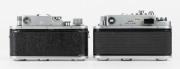 KRASNOGORSK: Two Leica-copy rangefinder&nbsp;cameras, one circa 1954 Zorki 3&nbsp;and one circa 1972&nbsp;Zorki-4K [#74118533], both with Jupiter-8 50mm f2 lenses. (2 cameras) - 3