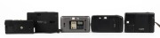 KONICA: Five automatic compact cameras - one gold-body Big Mini BM-201, one Kanpai, one Pocket 400, one Disc 15, and one AA-35. (5 cameras) - 2