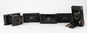 KODAK:&nbsp;Five early 1920s Vest Pocket cameras - two Autographic [#1078049 & #967892], two Autographical Special [#246387 & #694075], and one Model B, with various lens and shutter combinations. (5 cameras)