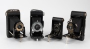 KODAK: A selection of four&nbsp;different vertical-folding cameras, with various lens and shutter combinations. (4 cameras)